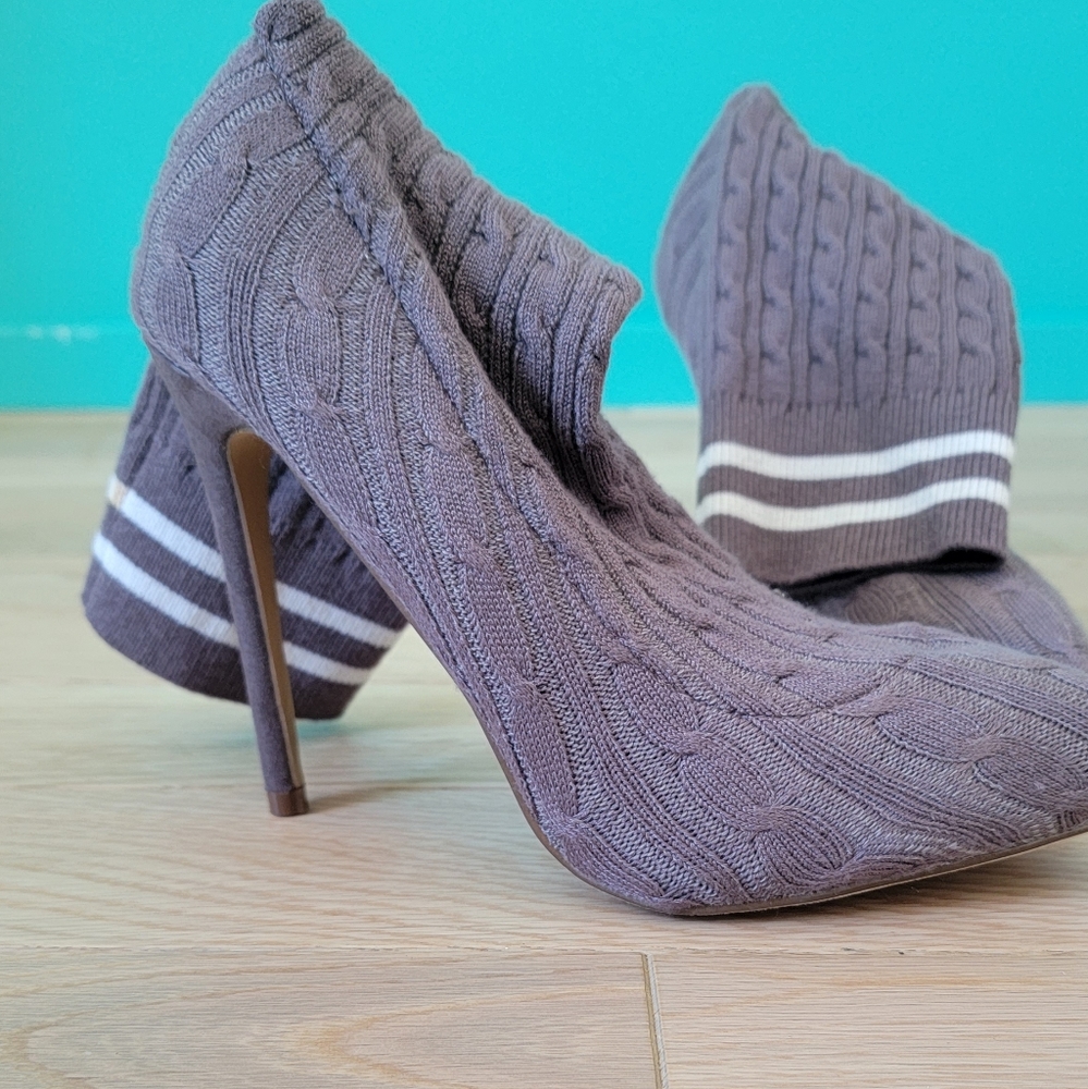 High heel booties